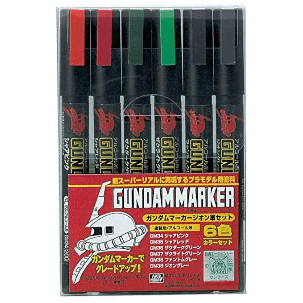 Mr. Color Gundam Marker Zeon Set (6 Markers)