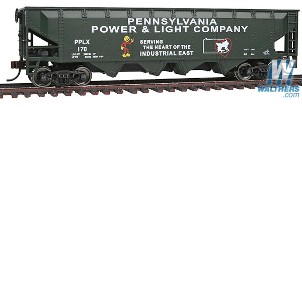 HO Offset Quad Hopper - RTR -- Pennsylvania Power & Light PPLX #170