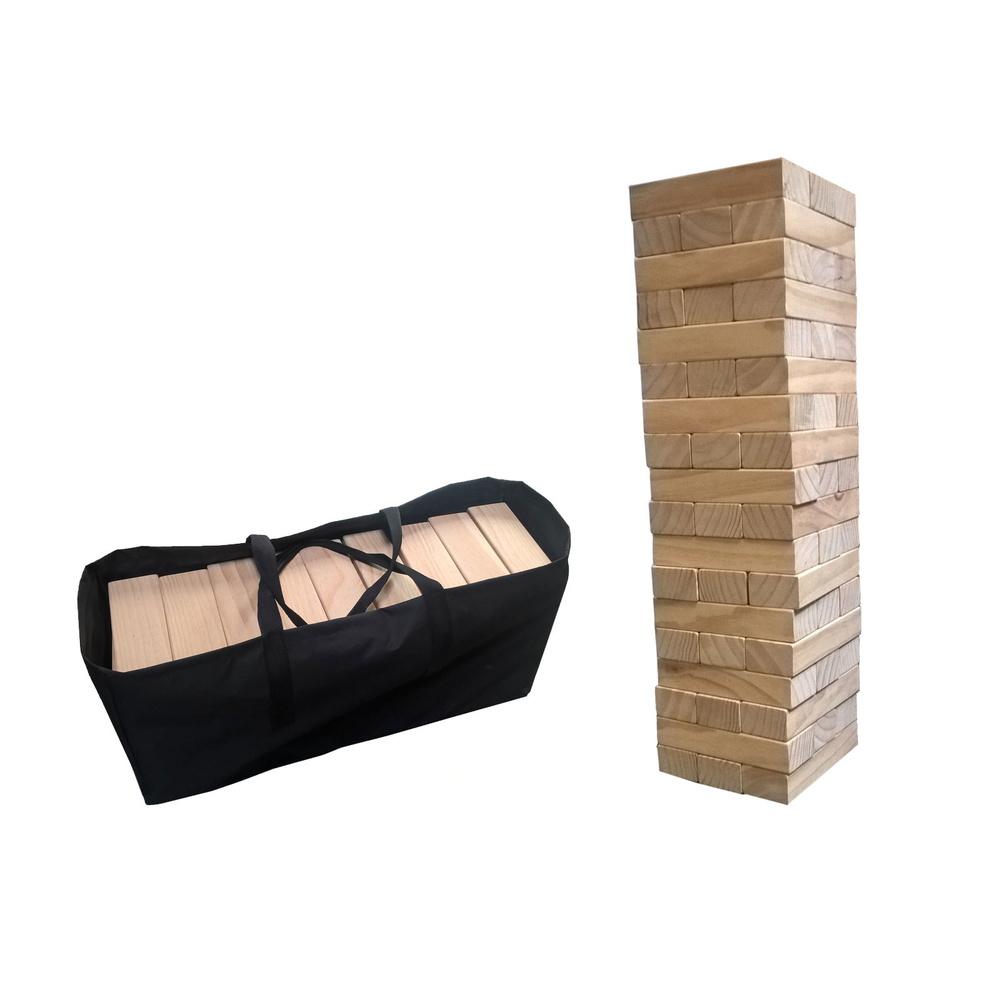Giant Wood Block Stacking Tower That Tumbles Down When You Play - 29