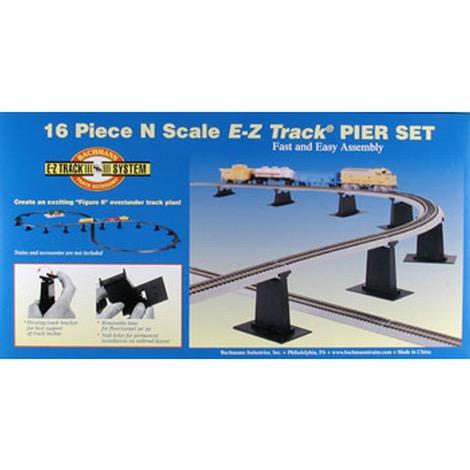 N-Scale 16-Piece Graduated Pier Set