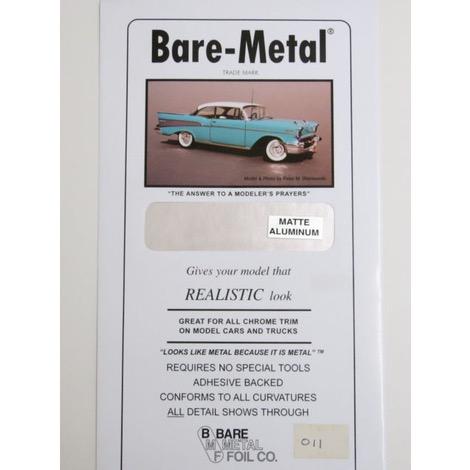Bare Metal Foil Matte Aluminum Foil (1 Sheet)