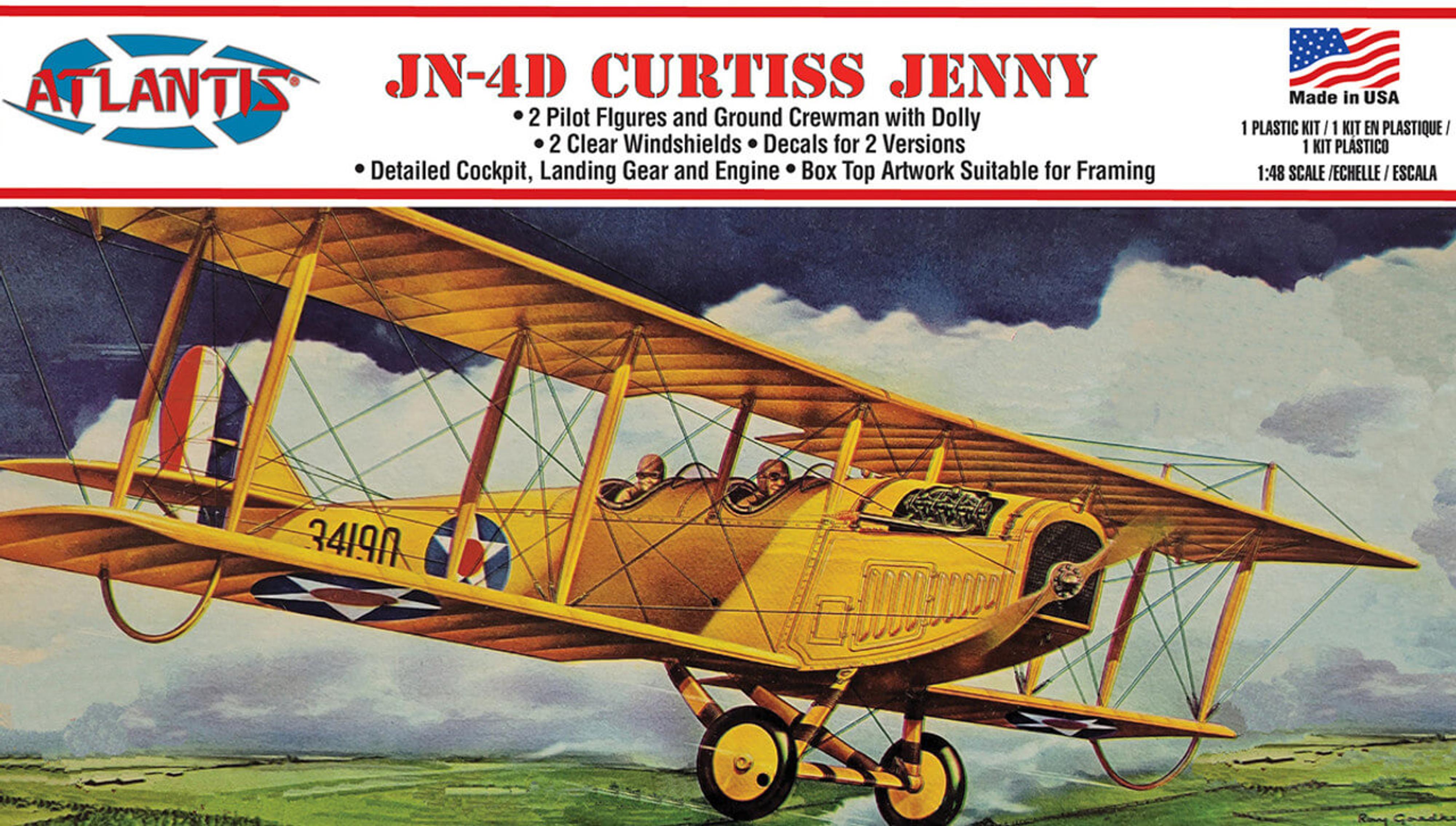Atlantis 1/48 JN-4D Curtiss Jenny Model Kit