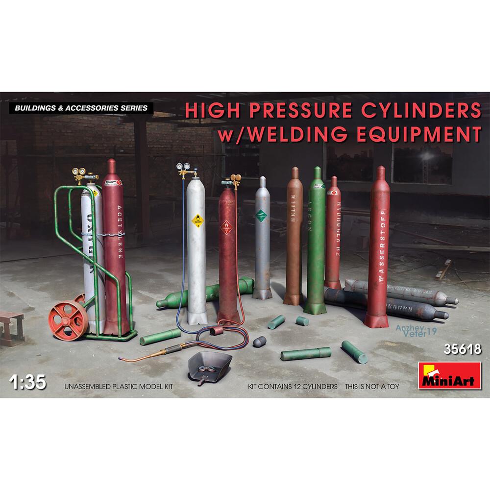 Miniart 1/35 High Pressure Cylinders w/ Welding Equipment